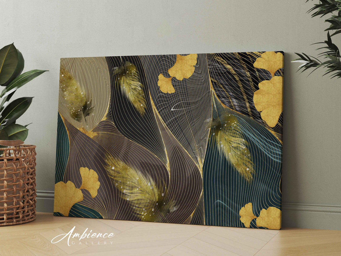 Gold Ginko Biloba Leaves