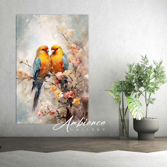 Lovebirds Watercolour Style