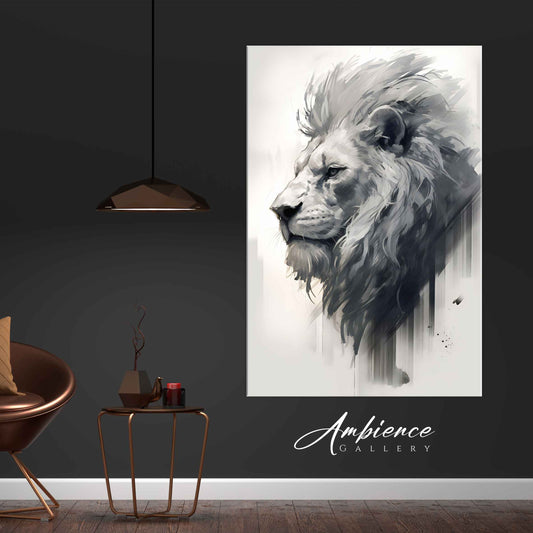 Subtle Paint Strokes - Lion