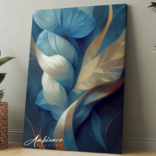 Elegant Blue Floral Design