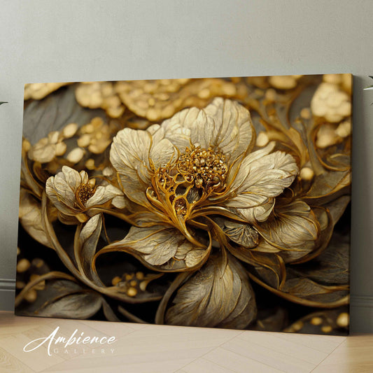 Luxurious Metallic Gold Floral