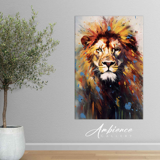 Oil Paint Effect Lion